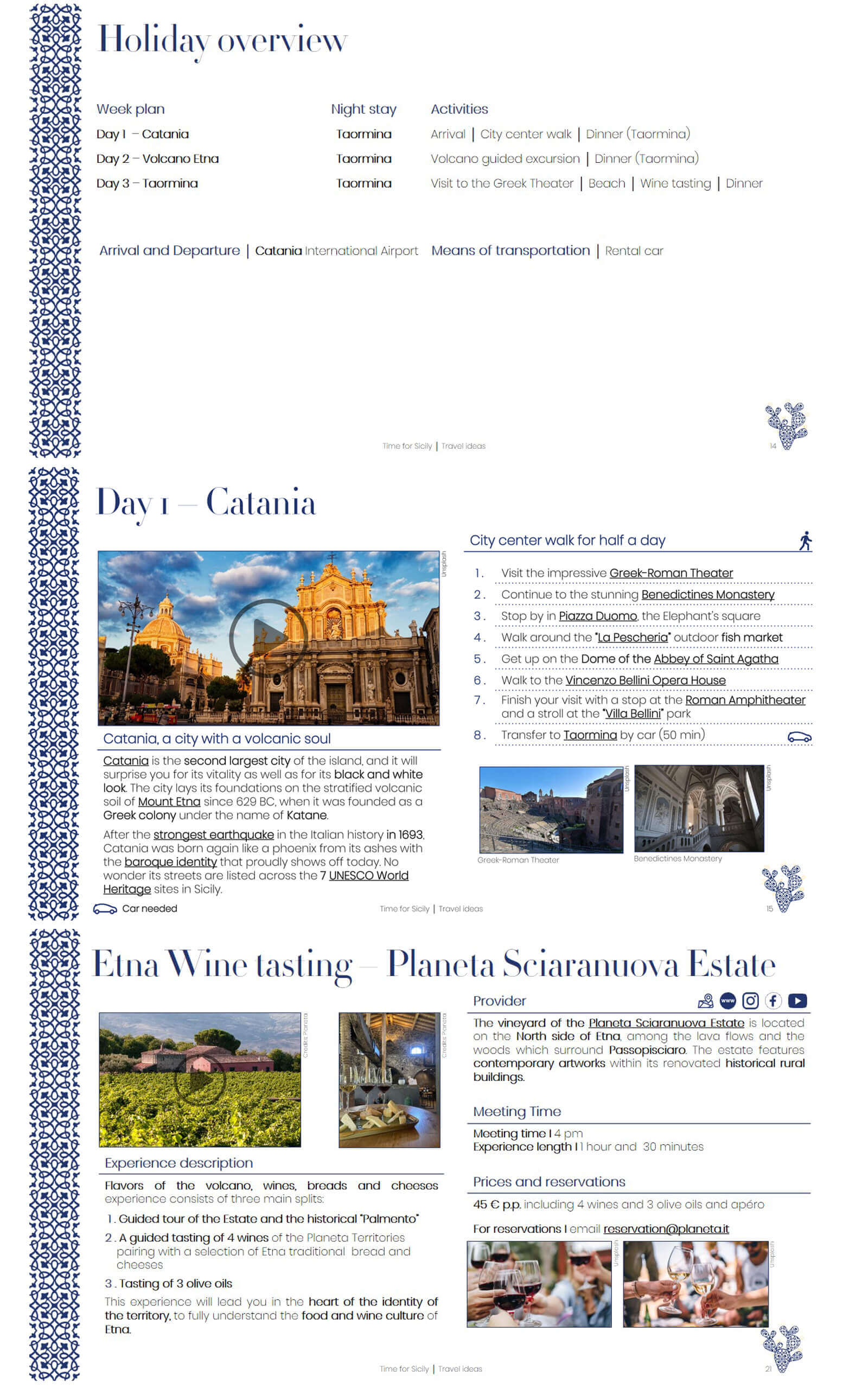 Holiday Overview - siciliy travel guide book
